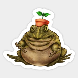 Plant Frog Sticker